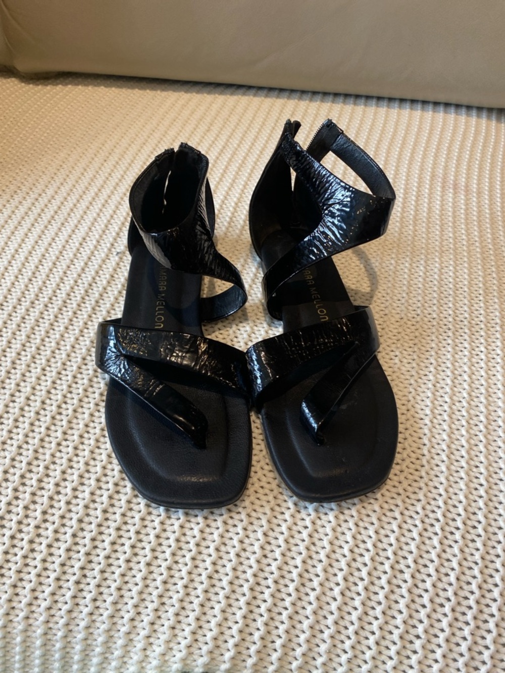 Tamara Mellon Black sandal ladies size 6.5